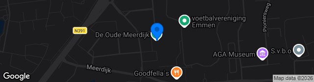 Map showing De Oude Meerdijk