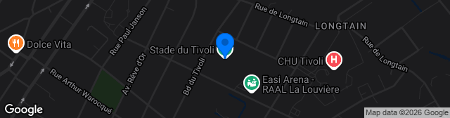 Map showing Stade Communal du Tivoli