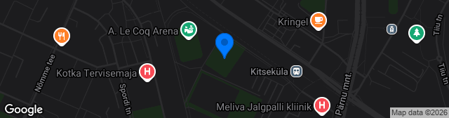 Map showing Sportland Arena