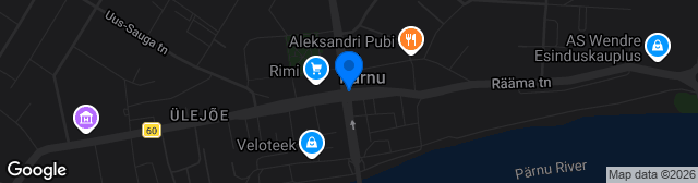 Map showing Pärnu kunstmuru