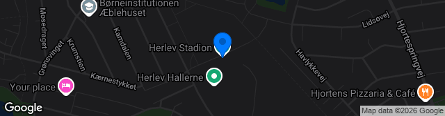 Map showing Herlev Stadion