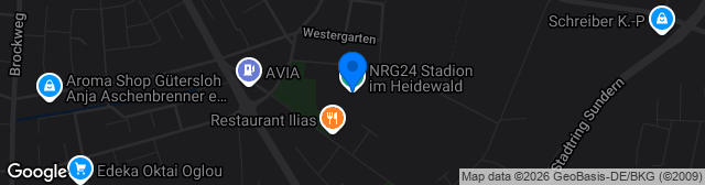 Map showing Heidewaldstadion