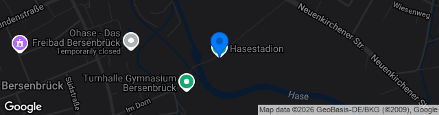 Map showing Hasestadion