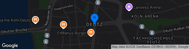 Map showing SV Deutz Kunstrasenplatz
