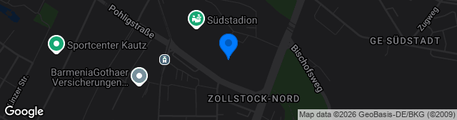 Map showing Kunstrasenplatz Jean-Löring-Sportpark
