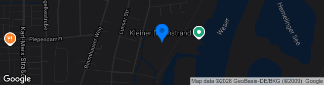 Map showing Sportanlage Bunnsackerweg - Platz 1