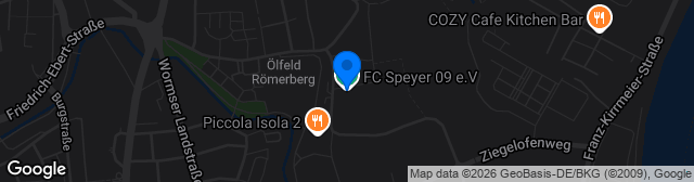Map showing Speyer FC 09 Kunstrasen Platz 3
