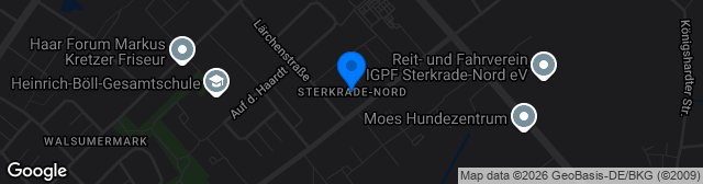 Map showing Sterkrade Nord Kunstrasenplatz