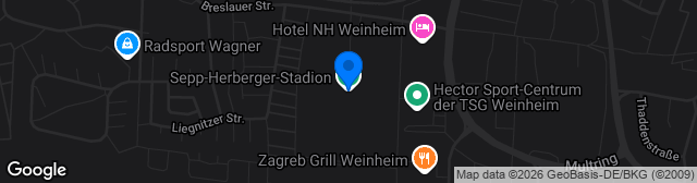 Map showing Sepp-Herberger-Stadion