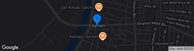 Map showing Ceyhan İlçe Stadı