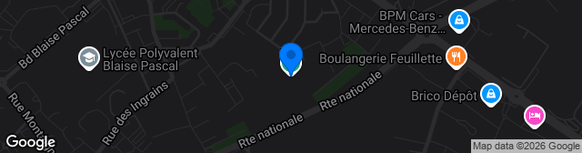 Map showing Stade Claude Jamet