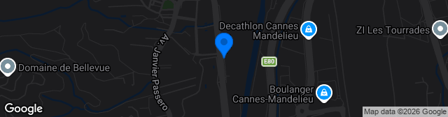 Map showing Stade Éric Estivals