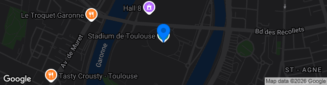 Map showing Stadium annexe n°3