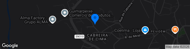 Map showing Complexo Desportivo do Pevidém SC
