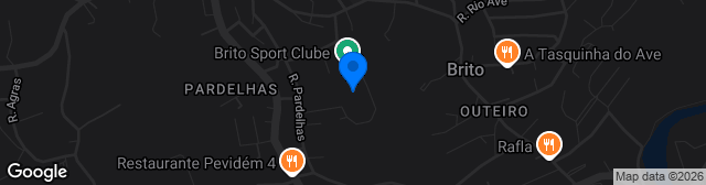 Map showing Parque de Jogos do Brito SC