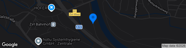 Map showing Sportplatz Zirl