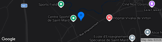 Map showing Stade Des Fusillés