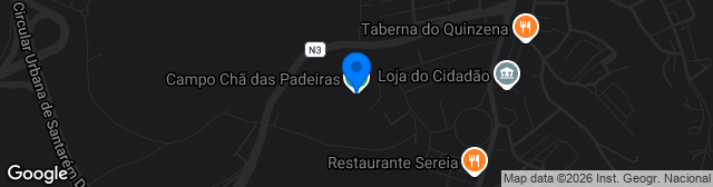 Map showing Campo Chã das Padeiras