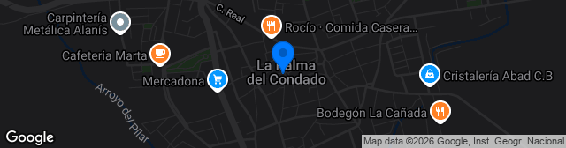Map showing Estadio Municipal