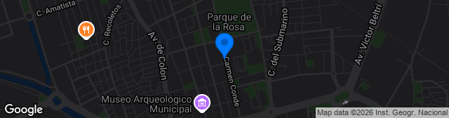 Map showing Escuela de Fútbol Ciudad Jardín
