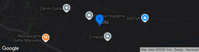 Map showing Estadio La Huerta