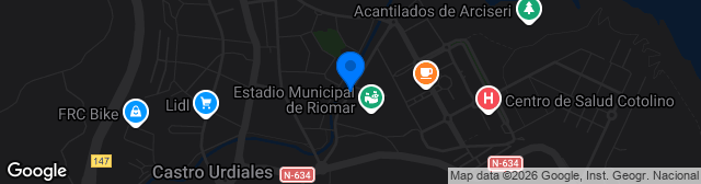 Map showing Campo Riomar