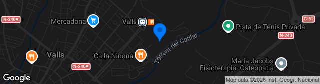 Map showing Estadi Municipal del Vilar