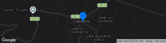 Map showing Estadio El Mancho