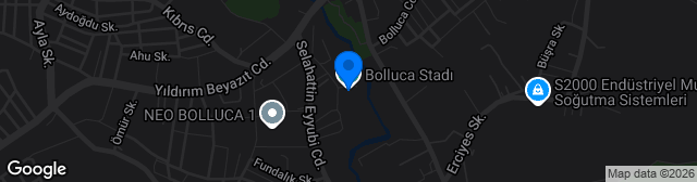 Map showing Bolluca Stadı