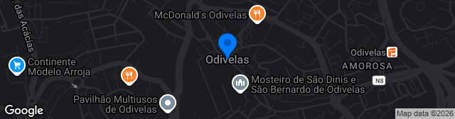 Map showing Campo N 2 - Complexo Desportivo Odivelas