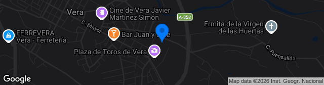 Map showing Estadio Las Viñas