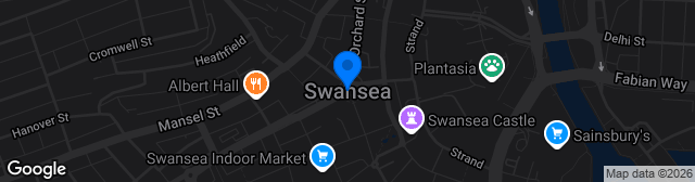 Map showing Swansea City FC Youth Academy Training Centre