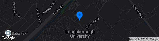 Map showing Loughborough University Football Stadium