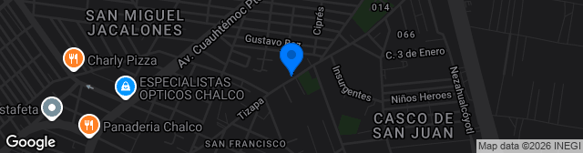Map showing Estadio Arreola