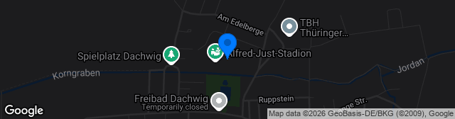 Map showing Stadion Dachwig