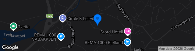Map showing Stord Stadion