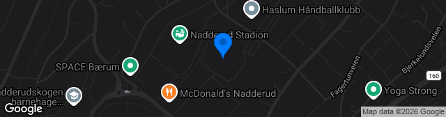 Map showing Nadderud Kunstgress