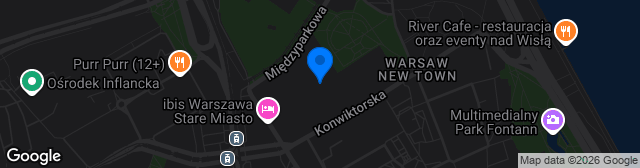 Map showing Stadion Polonii im. generała Kazimierza Sosnkowskiego