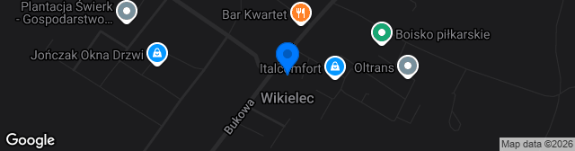 Map showing Stadion Wikielec