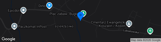 Map showing Stadion ZOS Bałtyk Koszalin