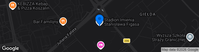 Map showing Stadion im. Stanisława Figasa