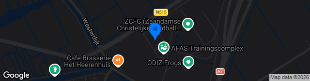 Map showing AFAS Trainingscomplex