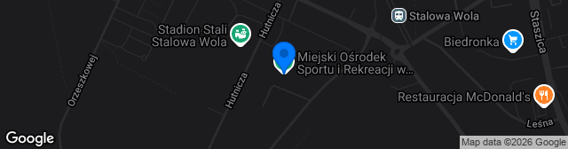 Map showing Podkarpackie Centrum Piłki Nożnej