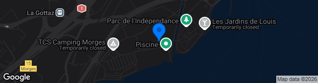 Map showing Parc des Sports Morges