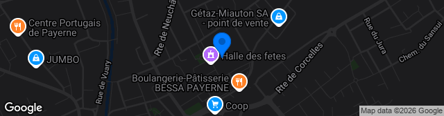 Map showing Stade Municipal