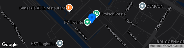 Map showing De Grolsch Veste