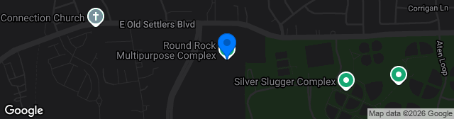 Map showing Round Rock Multipurpose Complex