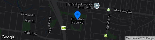 Map showing Dunstan Reserve