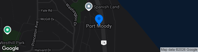 Map showing Port Moody Trasolini Turf