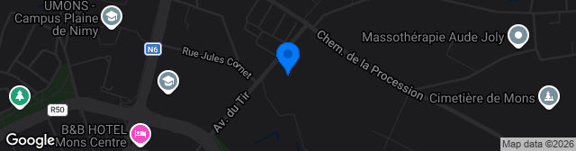 Map showing Stade Charles Tondreau